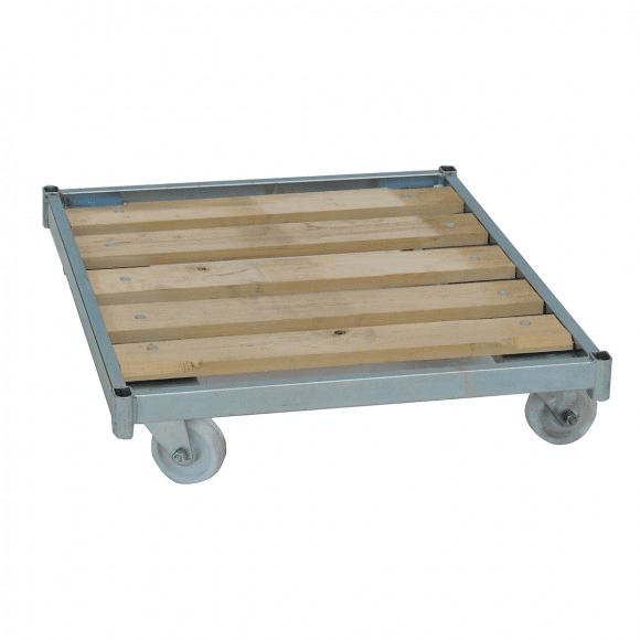 ROLL CONTAINER CON DOGHE IN LEGNO - immagine 2